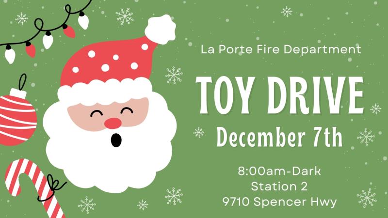 La Porte Fire Dept Toy Drive