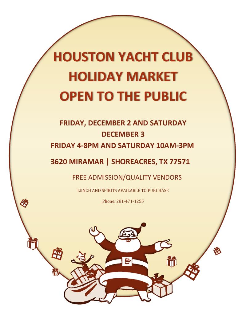 Houston Yacht Club: Holiday Market