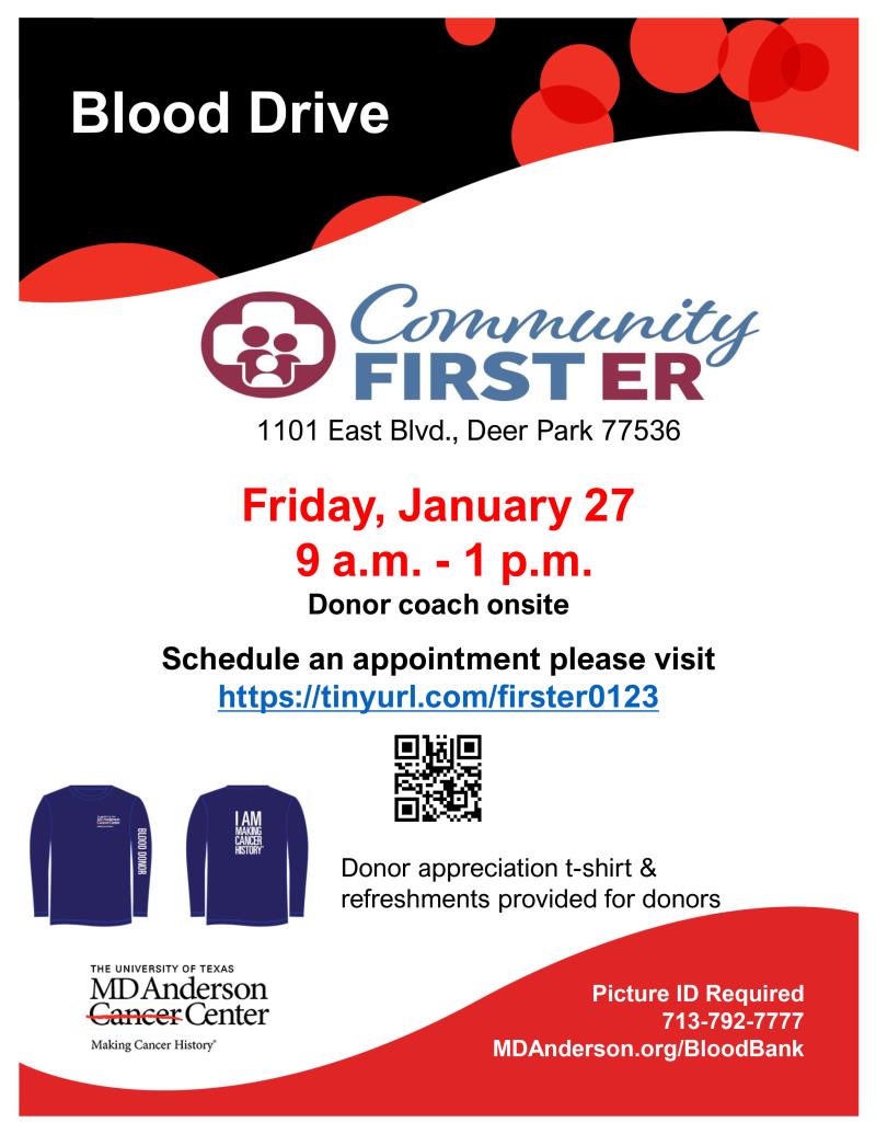 Community First ER: Blood Drive