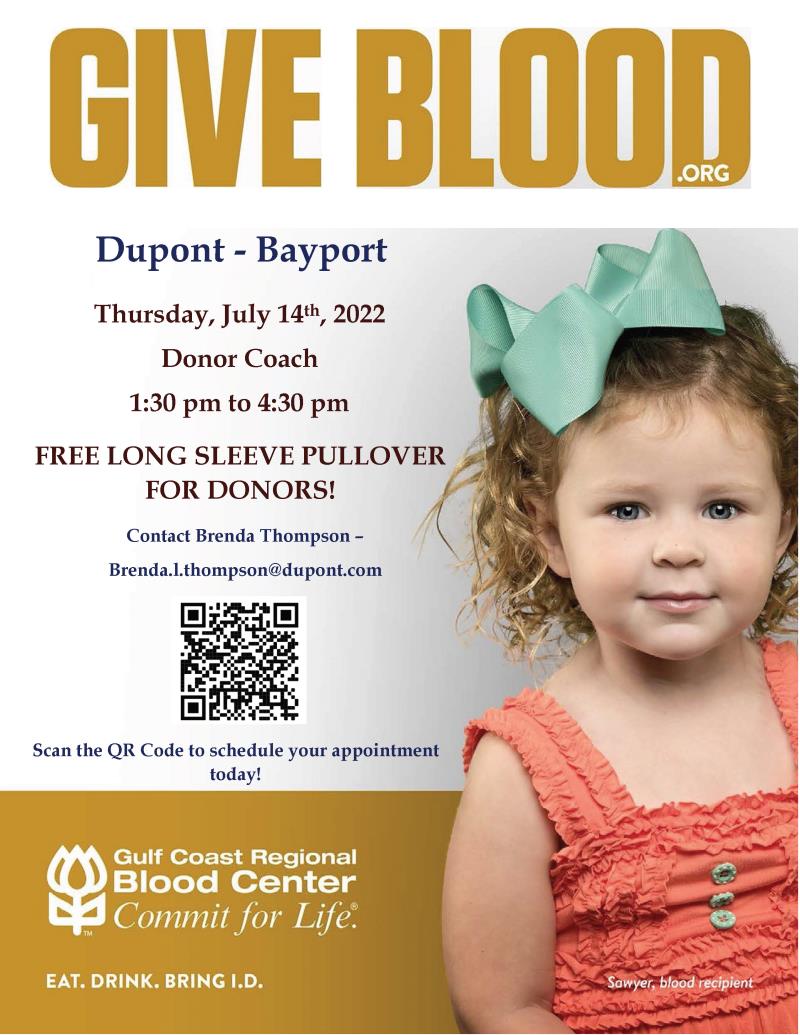 Blood Drive: DuPont - Bayport